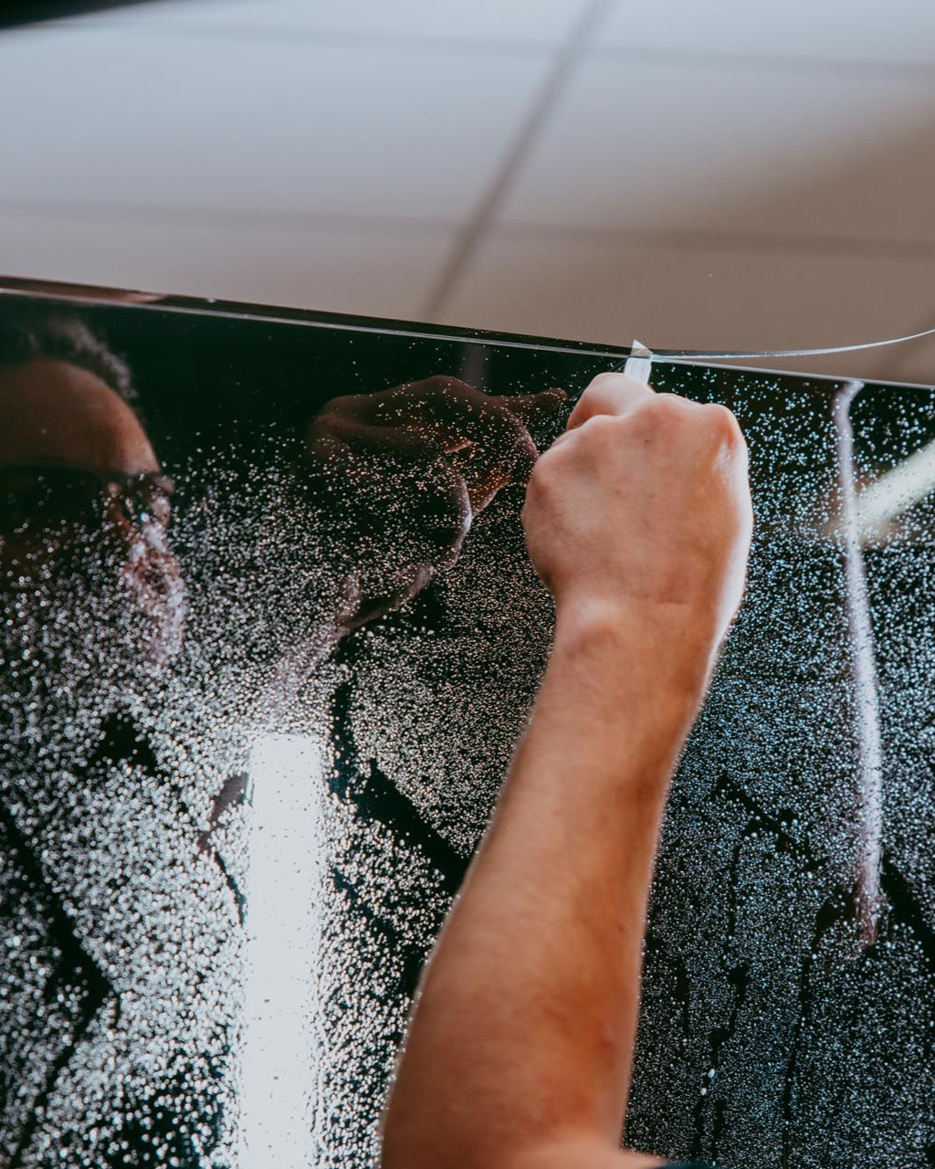 A close up of a car with the door open