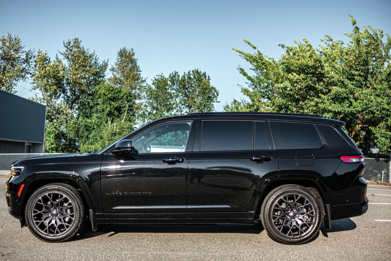 vehicle with ceramic coating parked outside 