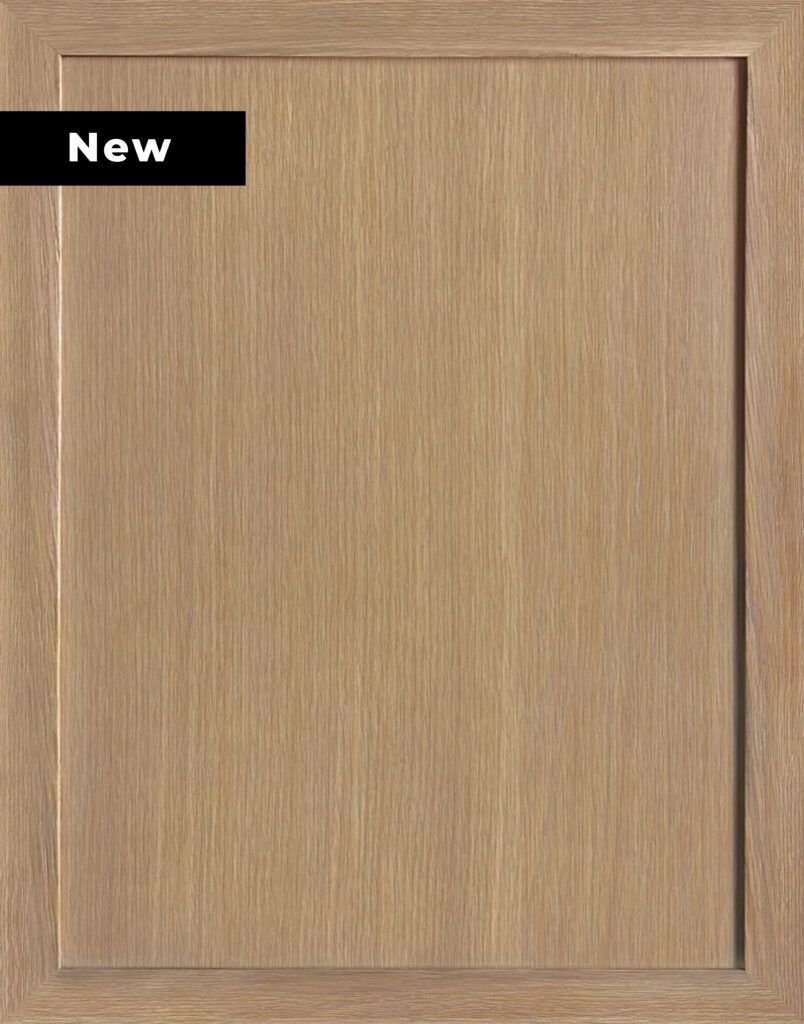 A picture of a wooden door that is new