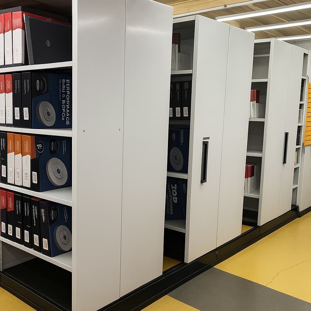 Storage Cabinets Filled with Files and Boxes — Pialba Brake Clutch & Steering in Pialba, QLD