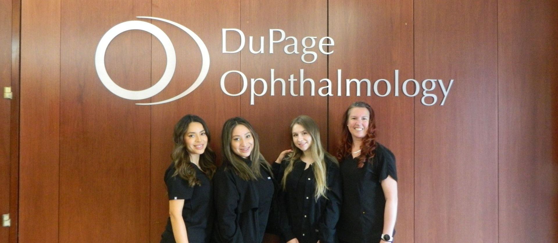 Photo of staff from DuPage Ophthalmology. 