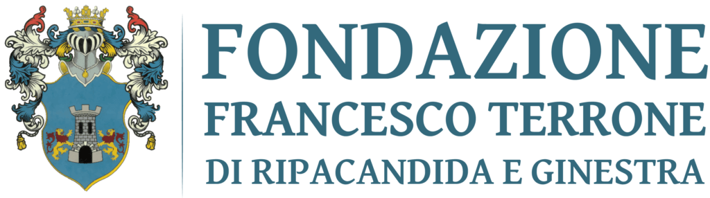 Logo for Fondazione Francesco Terrone di Ripacandida e Ginestra: a coat of arms next to text.