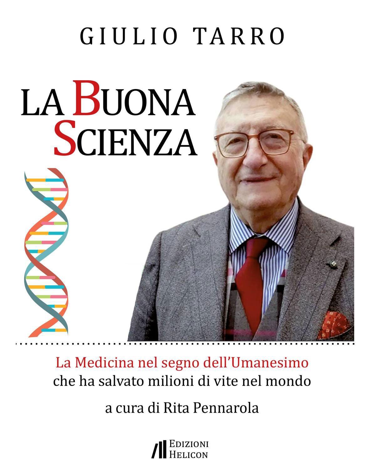 Copertina del libro raffigurante Giulio Tarro con il titolo