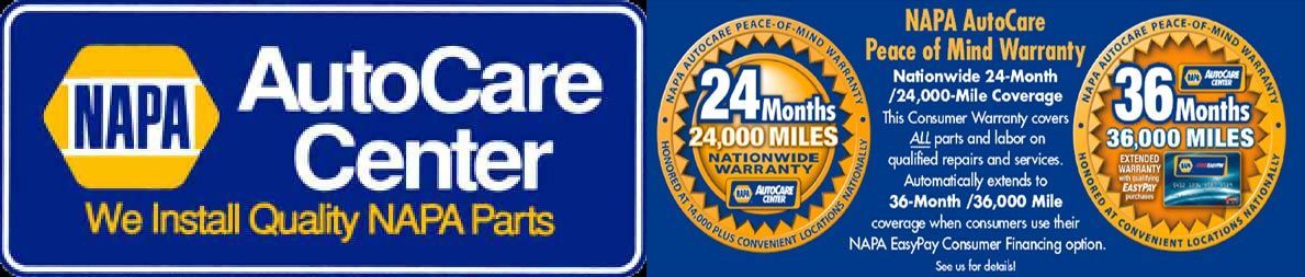 NAPA AUTO CARE CENTER WITH 24-MONTH WARRANTY AT TEGA CAY OIL CHANGE-FORT MILL SC