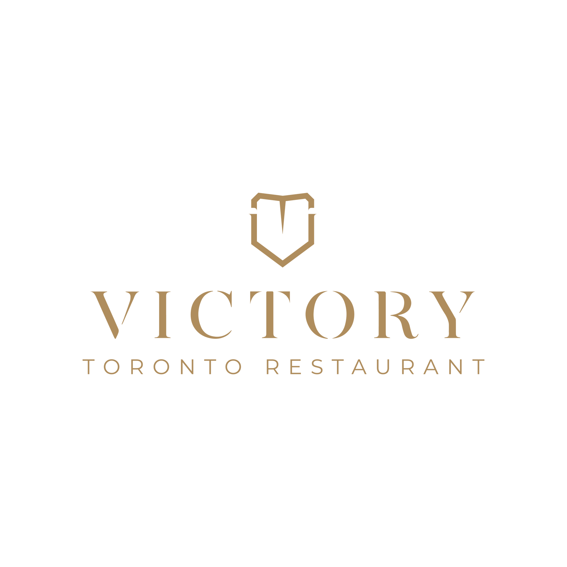 Gold Victory Toronto Restaurant logo on a white background