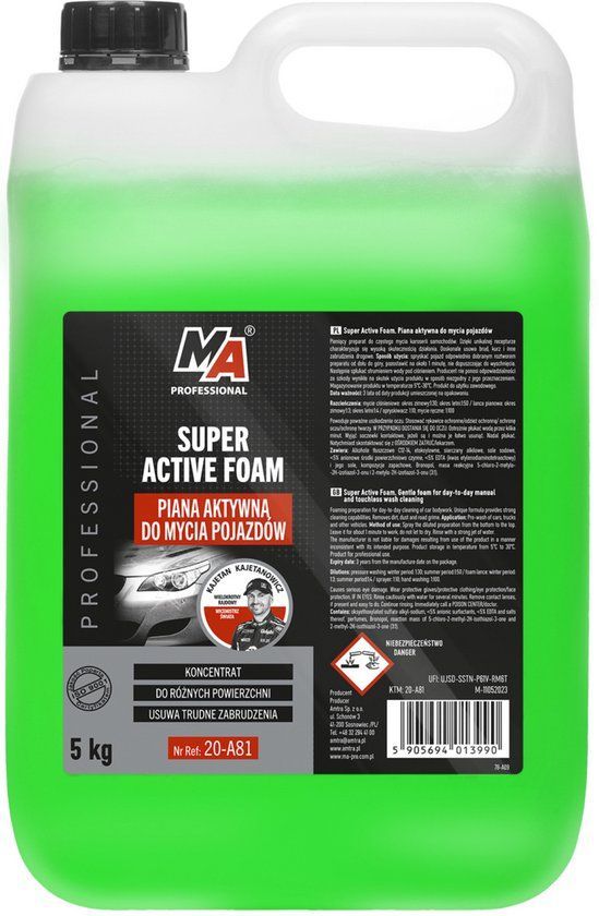 MA Professional Serie - Actief Schuim - 5kg - Hoogwaardige Reiniging - Karosserie