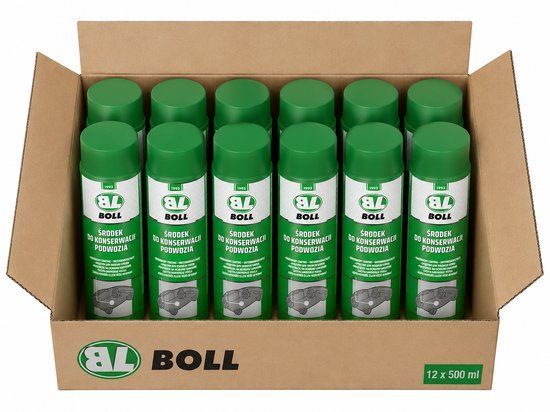 BOLL - Onderhoudsspuitbus Onderstel - 500ml - Bitumen-Rubber Basis 12 stuks(doos)