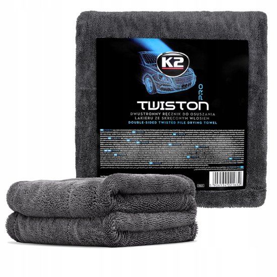 K2 - Twiston Pro - Dubbelzijdig - Autodroogdoek - Microvezel - 60x90cm