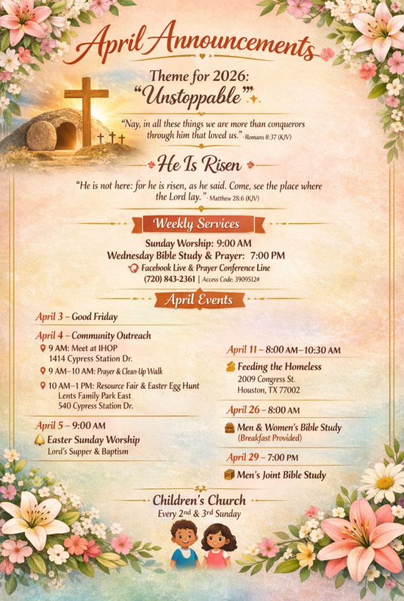 Men's Conference 2025 flyer: 