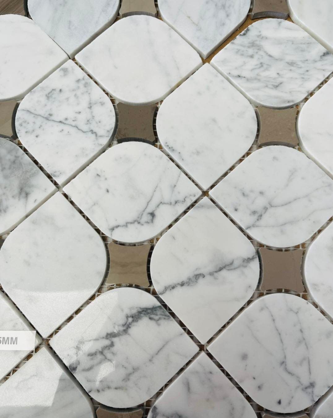 A Close Up Of A Marble Floor With Circles And Squares — Tile Centre NT In Winnellie, NT
