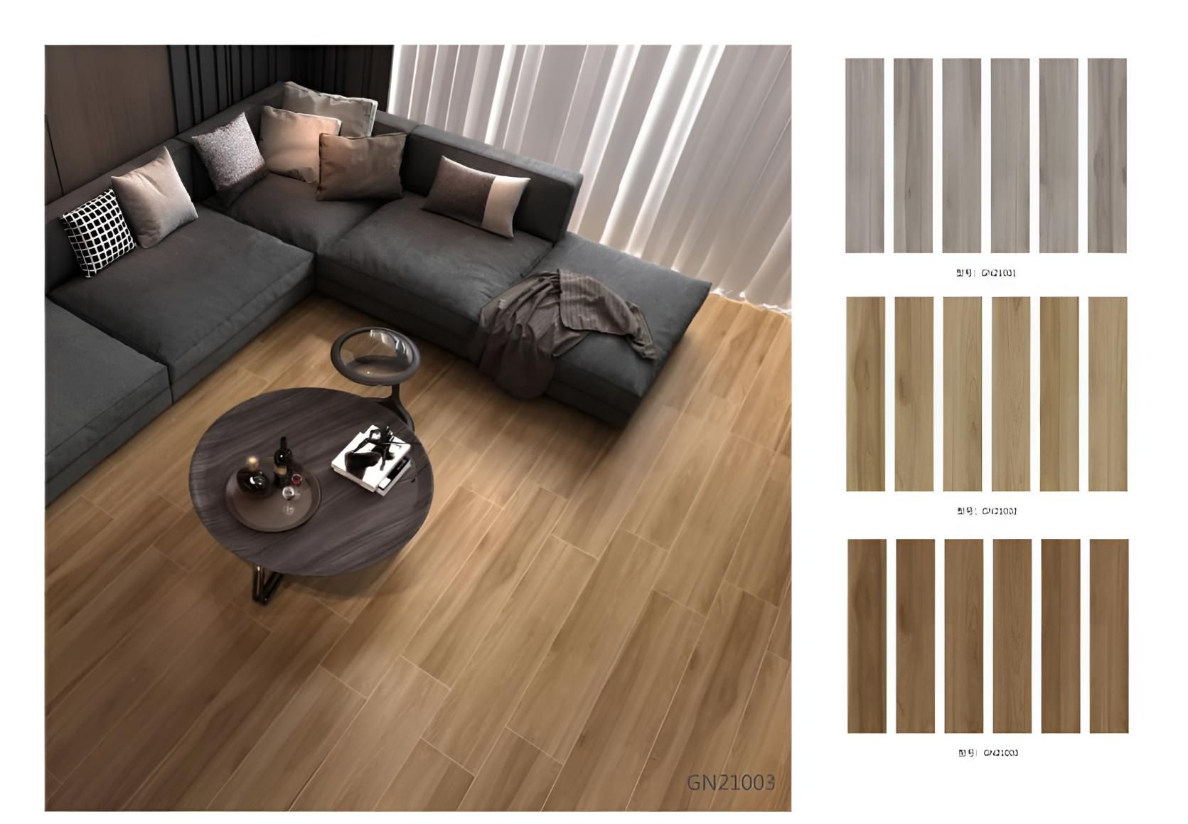 A Living Room With A Couch, Coffee Table, And Wooden Floor — Tile Centre NT In Winnellie, NT