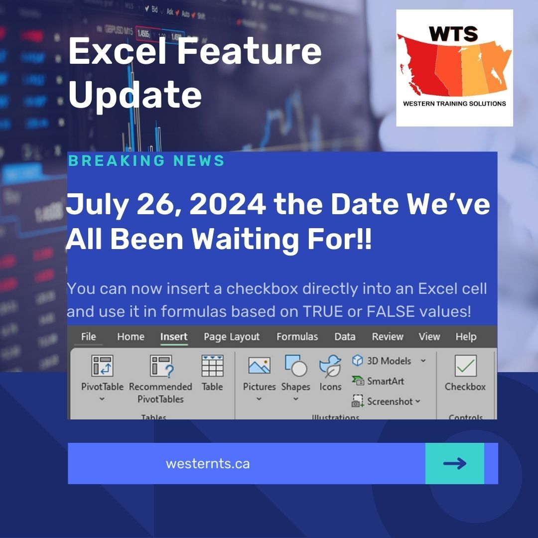 Western Training Solutions - Excel Checkboxes - New Features!