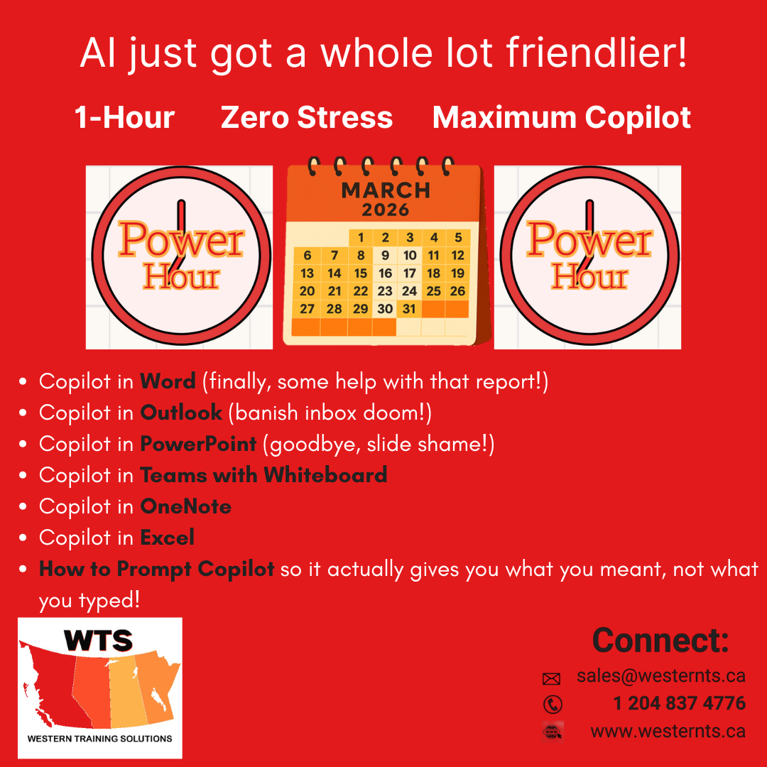 Copilot Power Hour Series Introduction from Western Training Solutions