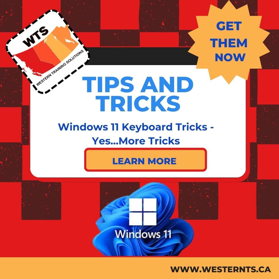 Western Training Solutions - Windows 11 Keyboard Shortcuts