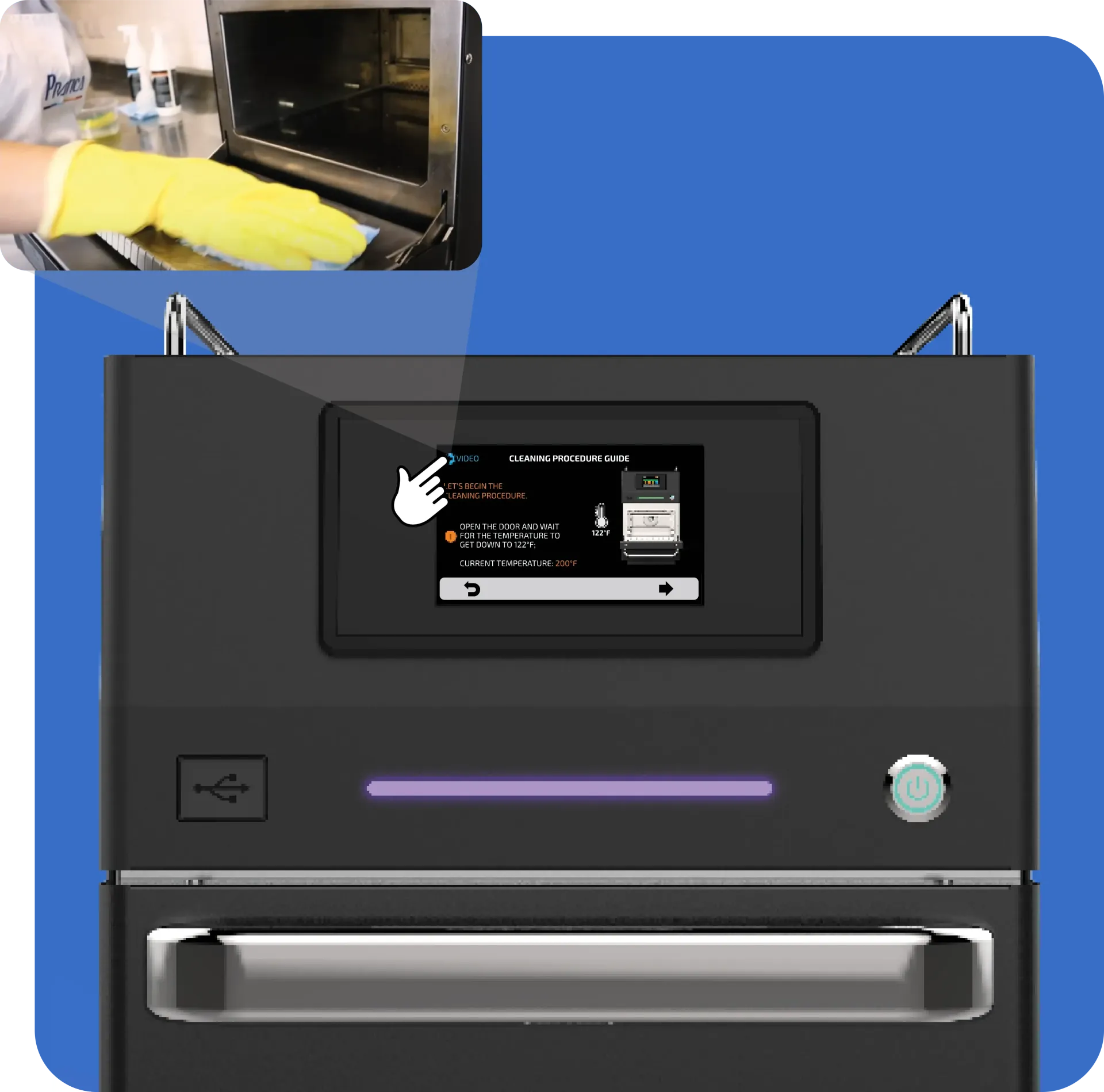 speed oven cleaning