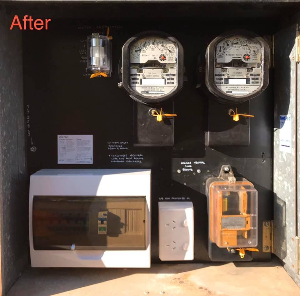 A Close Up of a Electrical Panel With Lots of Wires and Connectors — Gunter Electrical In Wyong, NSW