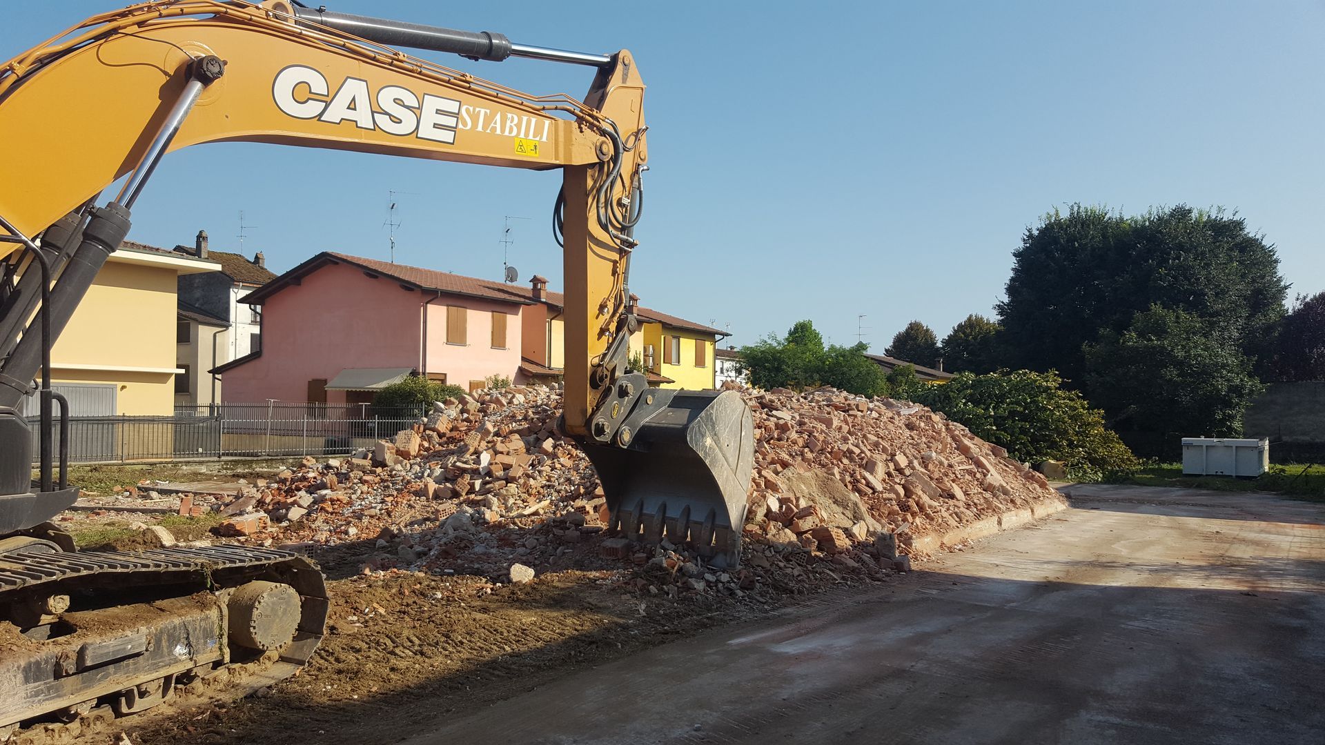 Braccio di una gru in cantiere