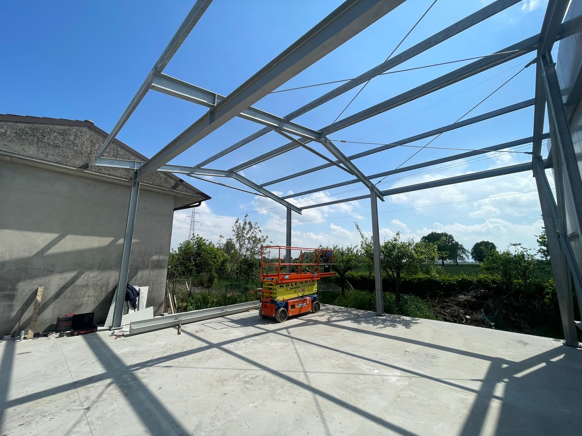 Struttura su terrazzo