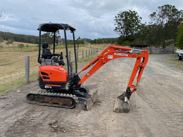 View Side Mini Excavator — Excavator & Mini Excavator Hire in Boomerang Beach, NSW