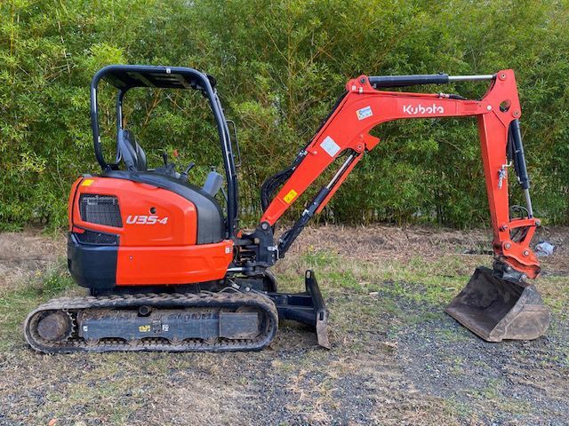 View Side Mini Excavator — Quality Excavation in Boomerang Beach, NSW
