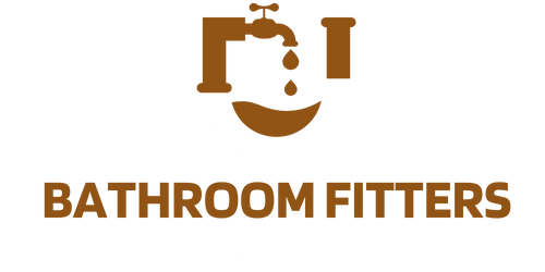 A bathroom fitters logo with a faucet and a smile on it.