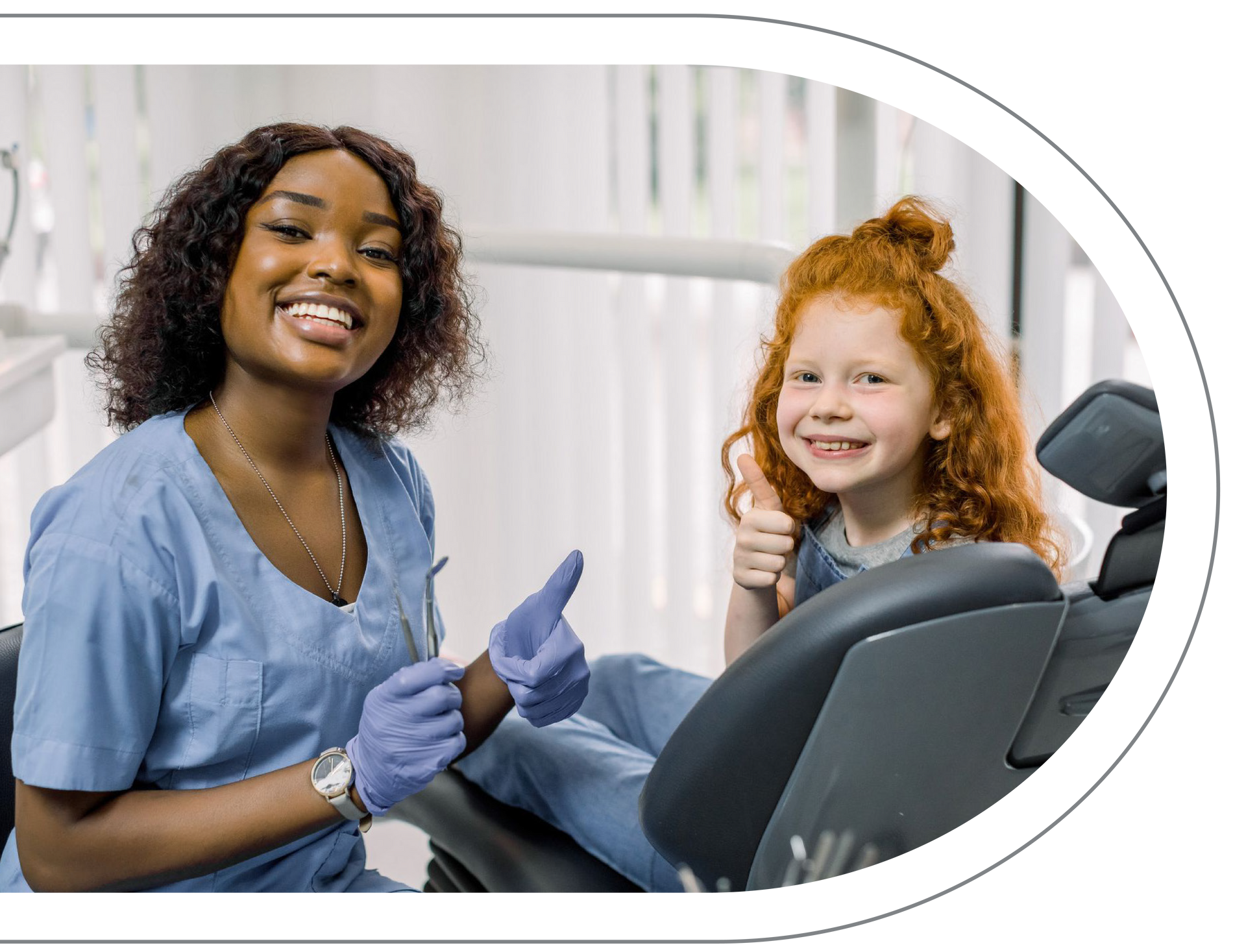 Dentist and child smiling at Vail Dental Associates in Hunt Valley, MD, 21030.