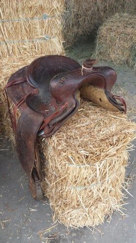 Saddle on a straw — Western Party Rentals in Yorba Linda, CA