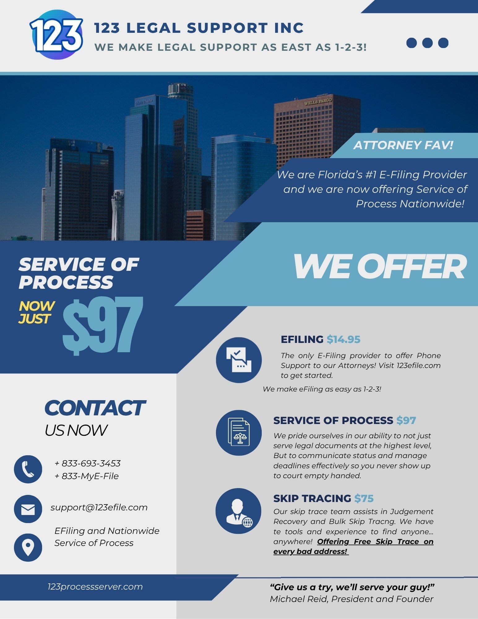 123 Legal Inc. | Ratesheet