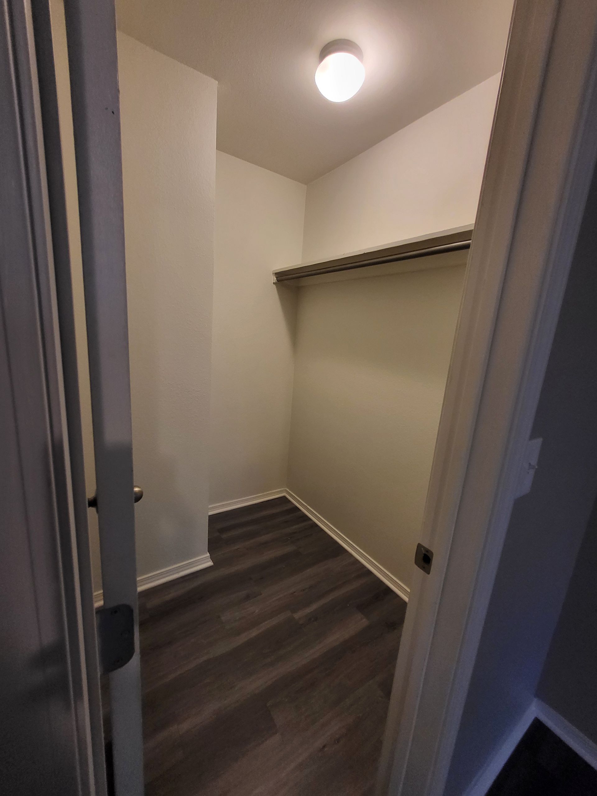 Apartment bedroom closet