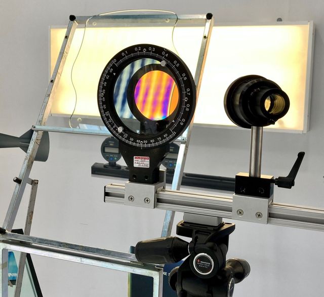 Lentille de polariscope optique, testeur de contrainte, testeur de  contrainte pour lentilles optiques, polariseurs, lunettes.