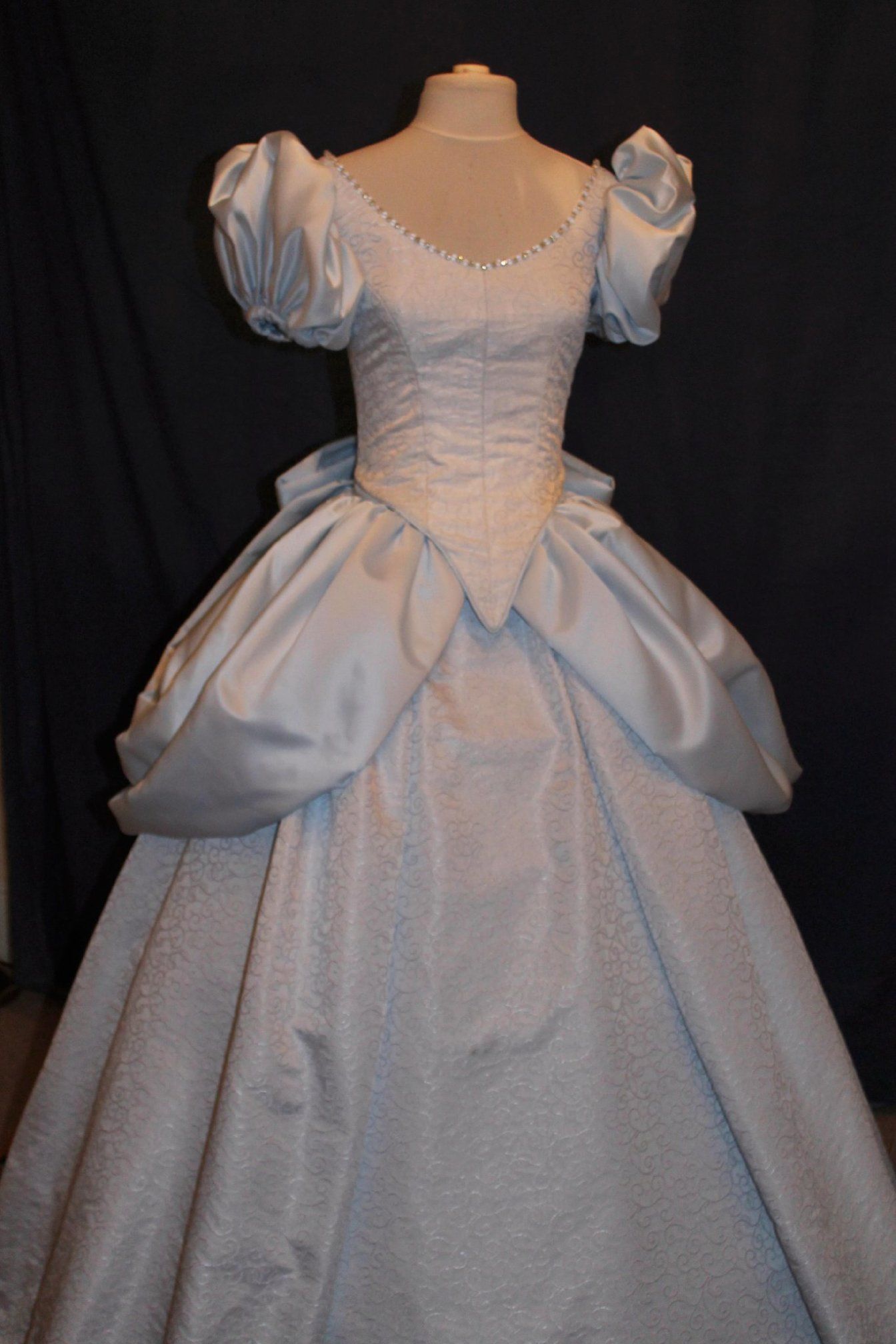 silver dress front detail