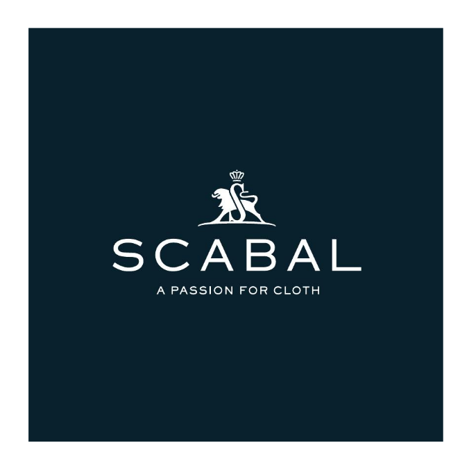 The logo for scabal is a passion for cloth