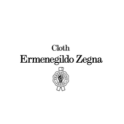 A black and white logo for cloth ermenegildo zegna.