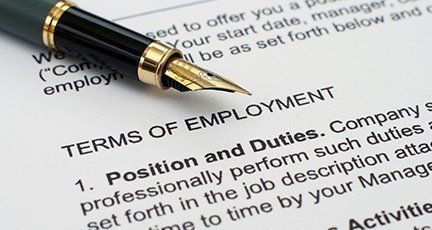 terms of employment