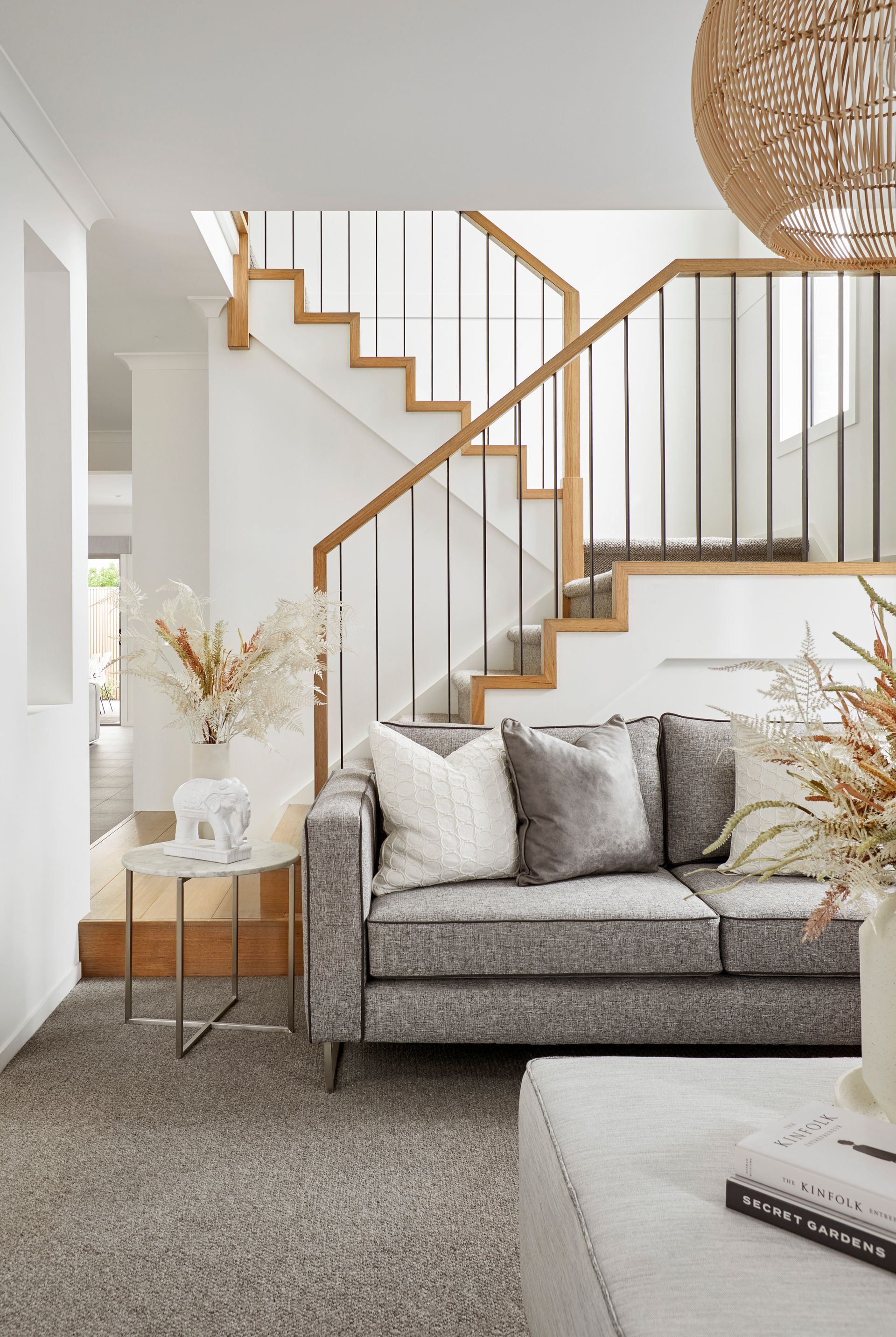 a living room with a couch