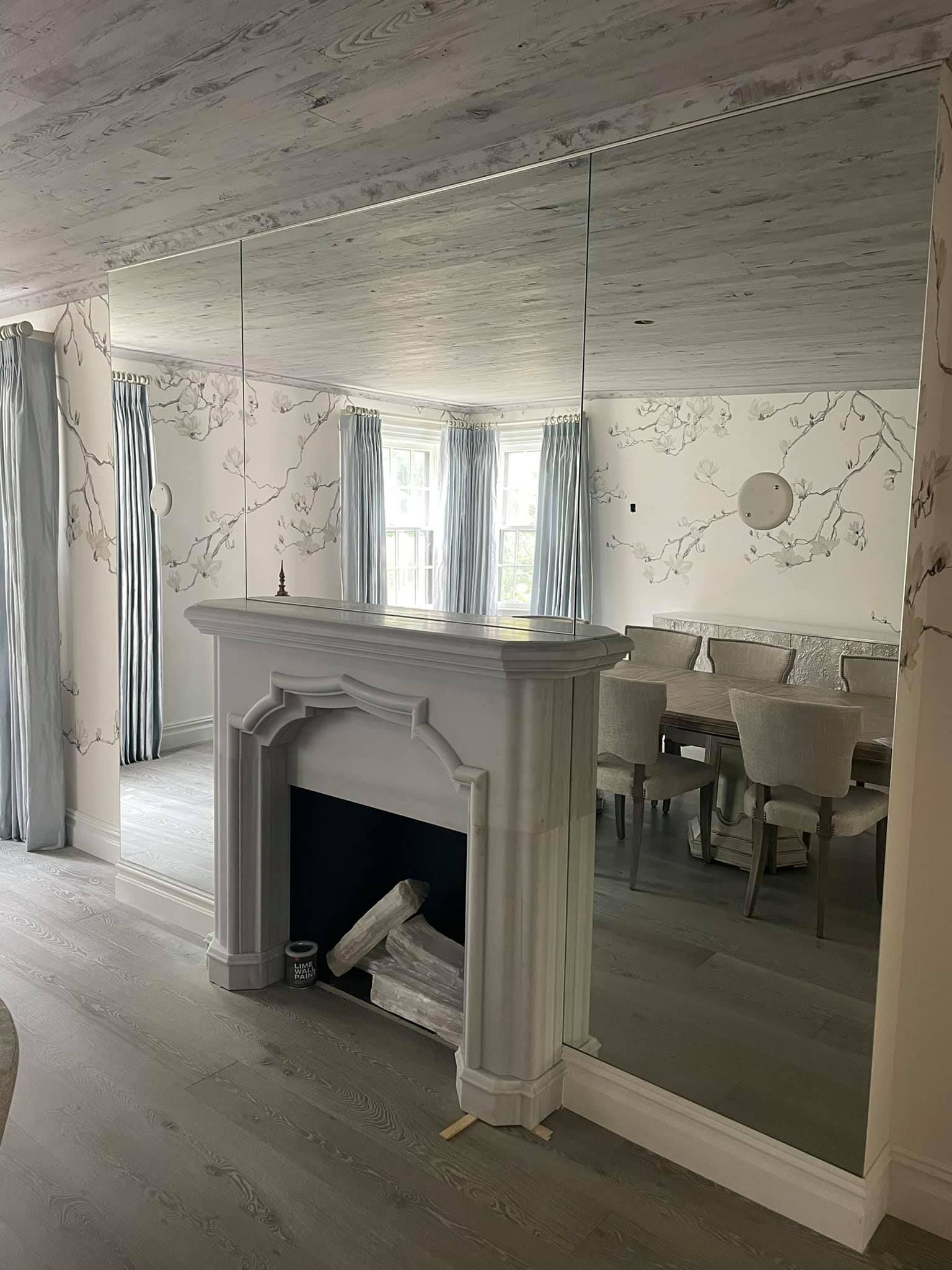 Living Room with Big Mirror — Horsham, PA — Affordable Custom Enclosures, Inc.