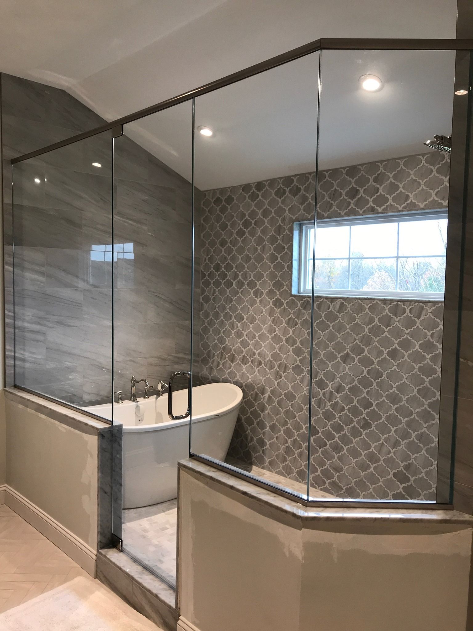 Shower Room with Glass Door — Horsham, PA — Affordable Custom Enclosures, Inc.