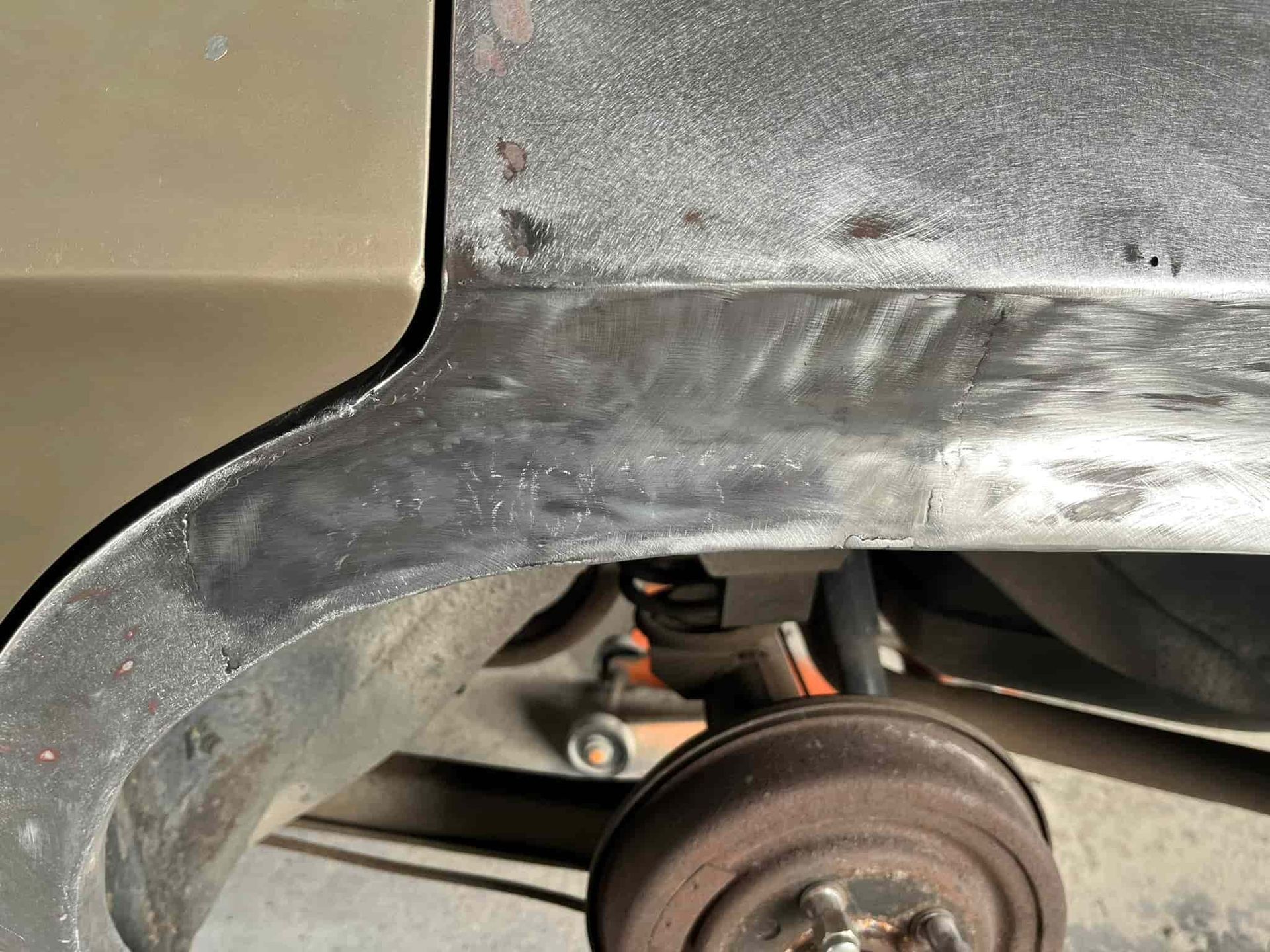 A Close Up of a Metal Fender on a Car — FSK Paint & Panel in Casino, NSW