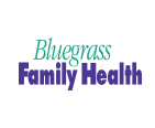 A bluegrass family health logo on a white background.