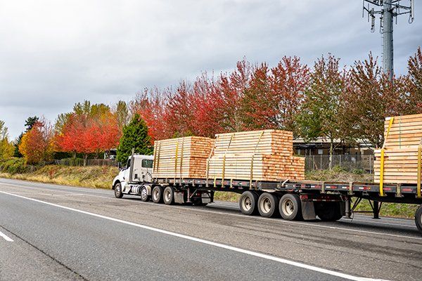 Truck Transporting Lumber Wood — Taylorsville, NC — Sipe Lumber Company Inc.