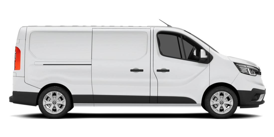 White cargo van.