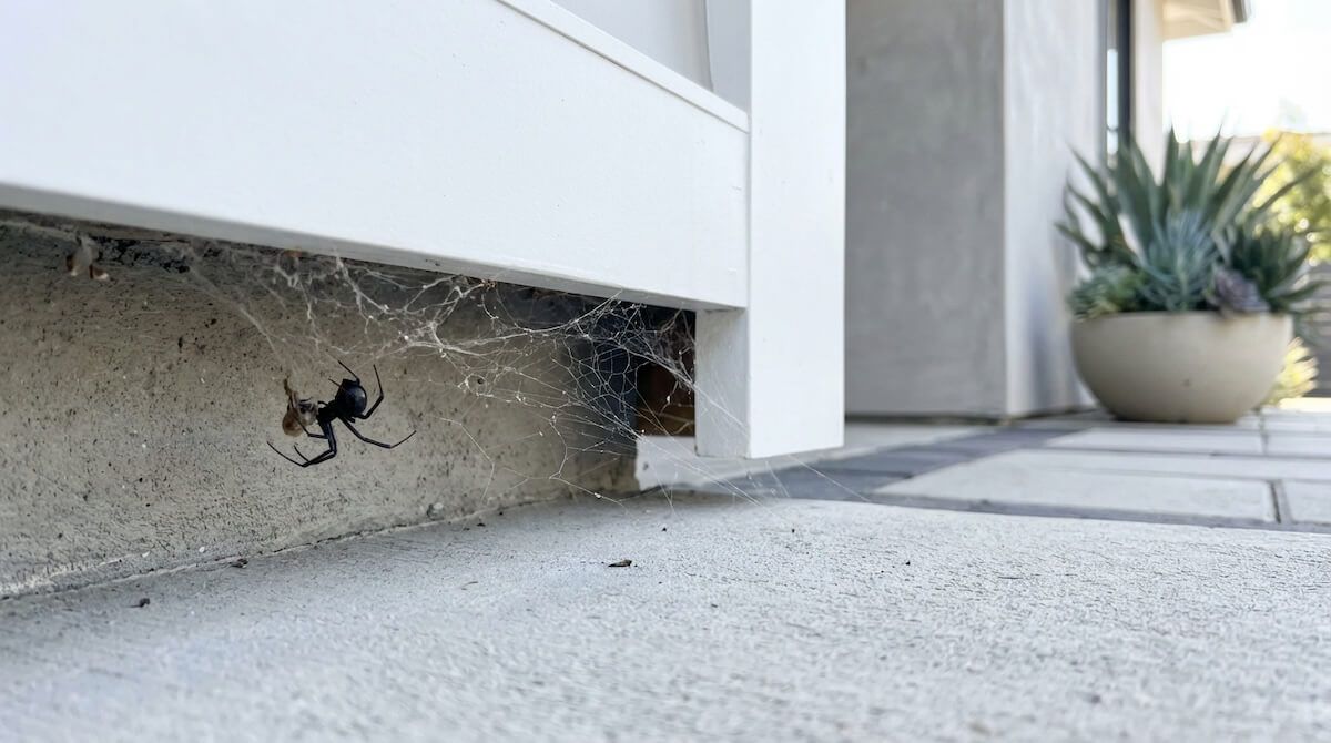 Spring Pests in Sacramento Spider on home