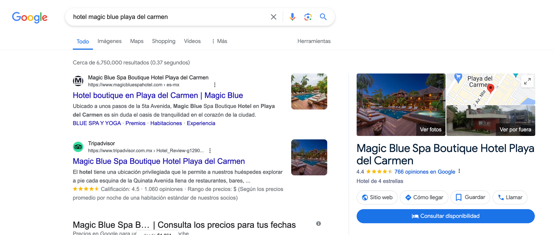 Google my business para hoteles