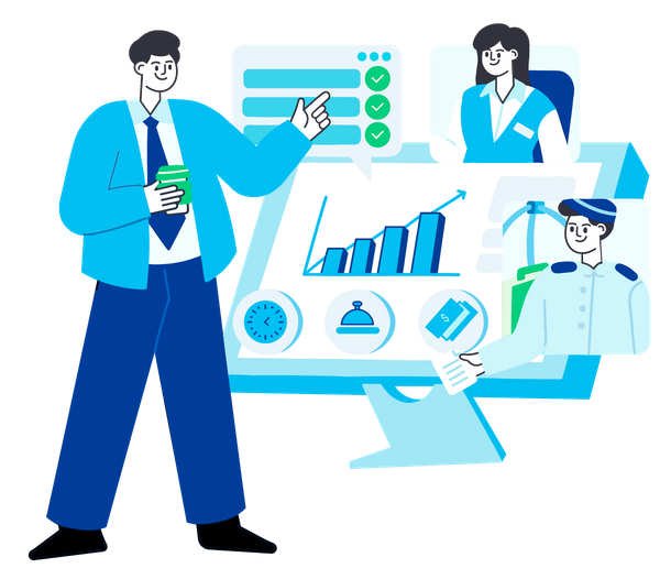 Software de gestión hotelera Zavia PMS - Mejora la productividad y optimiza los procesos internos de tu hotel con un sistema de operación a la medida.