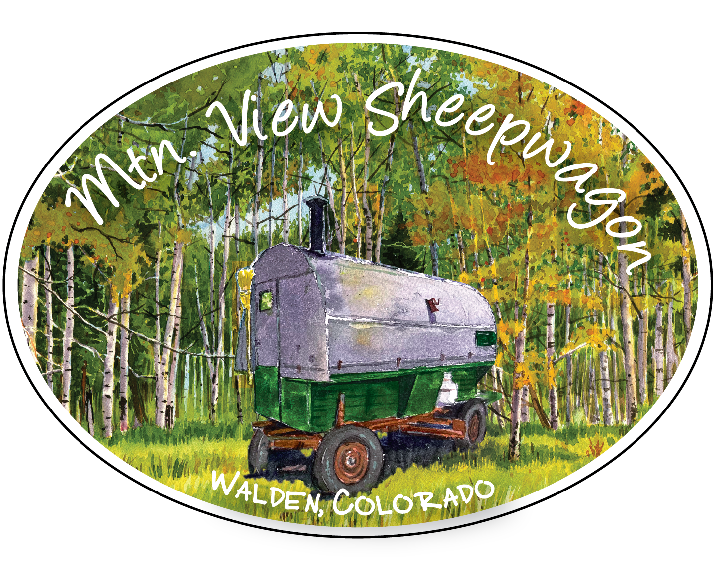 Mtn. View Sheepwagon Watercolor logo