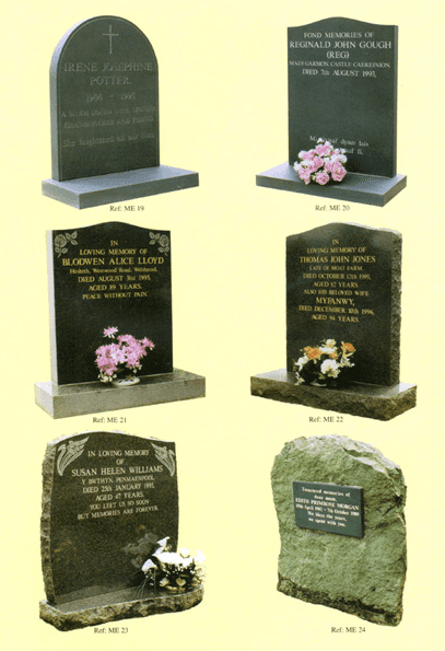Granite headstones