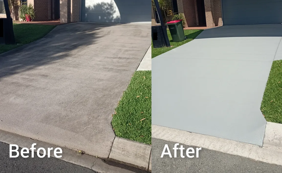 A screened in porch with a brick house in the background.