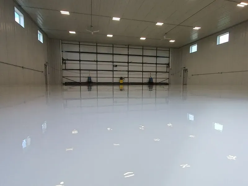 Solid Color Epoxy Garage