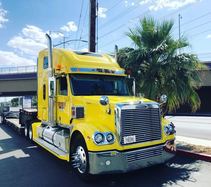 yellow truck upclose