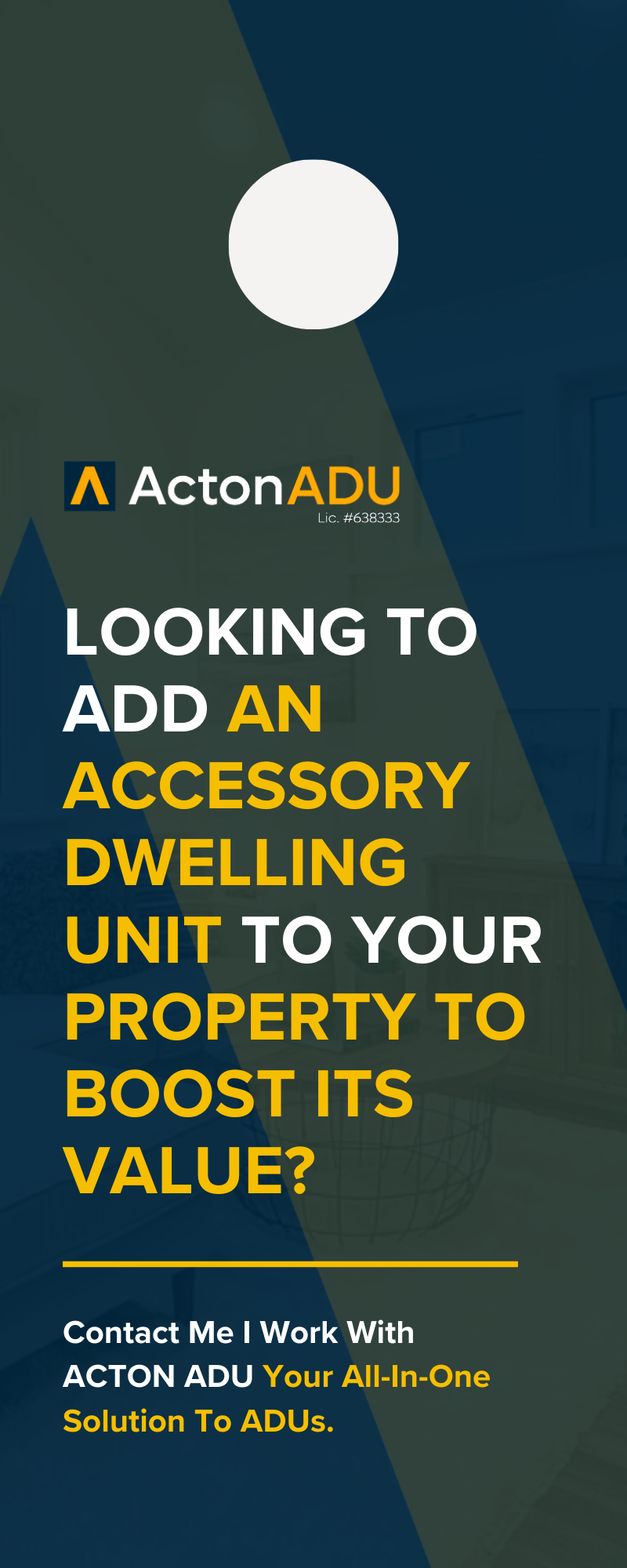 Looking to add an accessory dwelling unit to your property to boost its value ?